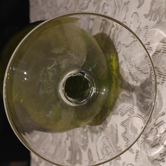 3/$50 Vintage Green Art Glass Pitcher - Picture 6 of 7